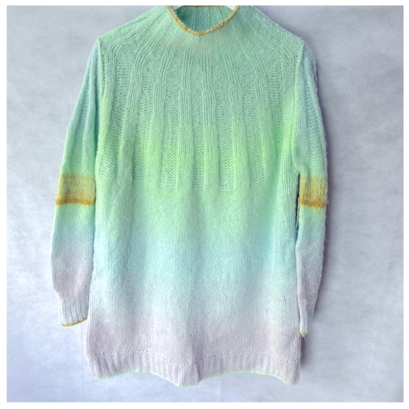 Anthropologie Perri Ombré Oh So Soft Alpaca Blend Tunic Sweater M & L - Picture 12 of 17